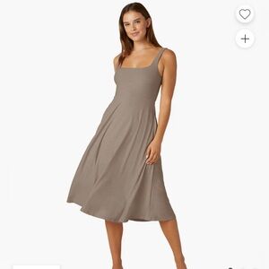 Beyond Yoga featherweight at the ready square neck dress